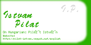 istvan pilat business card